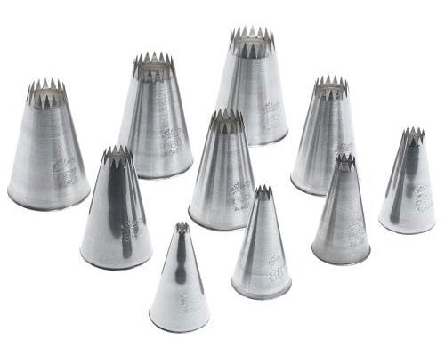 Ateco 10 pc French Star Tip Set 