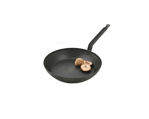 Paderno 7 1/8 in. Black Steel Frying Pan