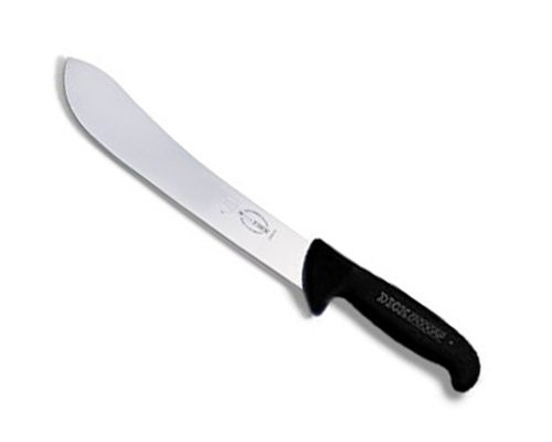 F Dick ErgoGrip 12" Butcher Knife, Black Handle