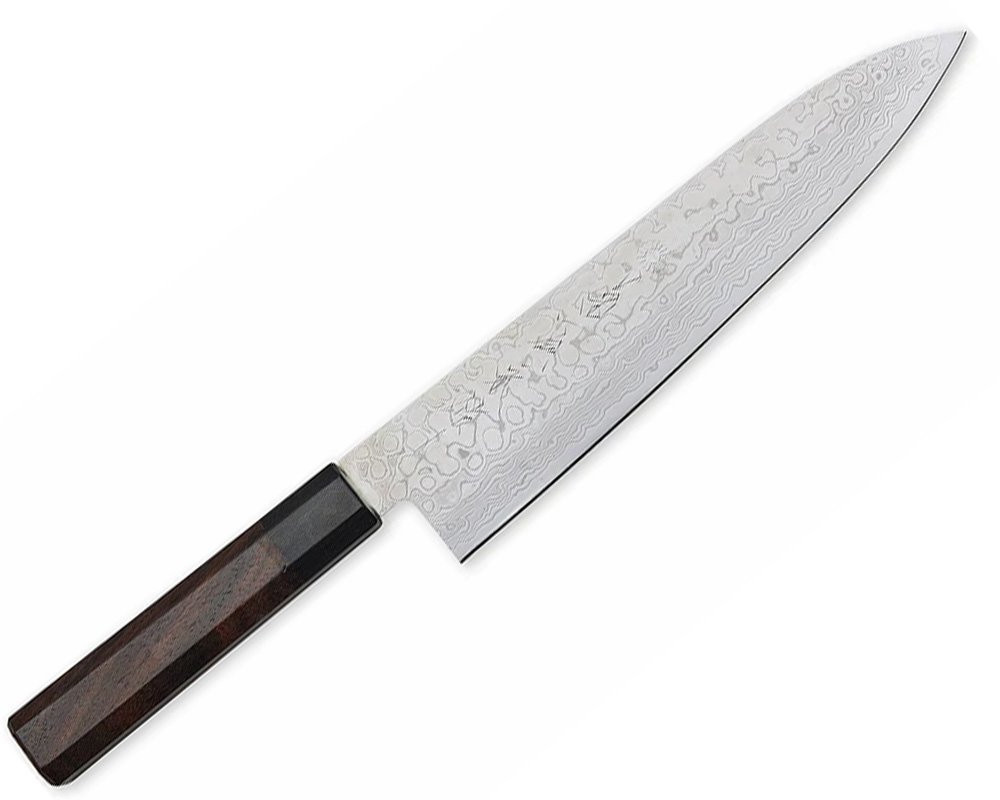 Kikuichi Nickel Damascus 240mm (9.4 in.) Gyuto