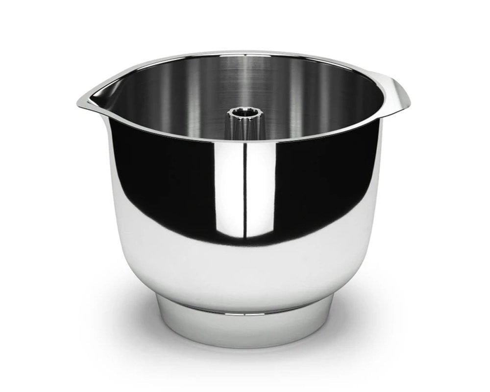 Ankarsrum Stainless Steel Beater Bowl with silicone stability ring for Ankarsrum Assistent Original stand mixers.