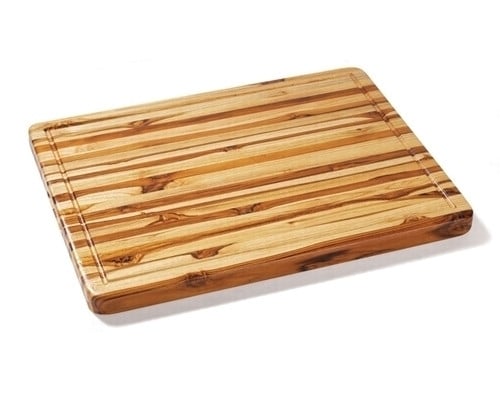 TeakHaus 24 x 18 inch Edge Grain Cutting Board w/ Juice Groove