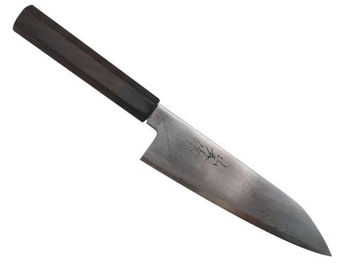 Minonokuni Ao-gami Damascus 180mm Gyuto front