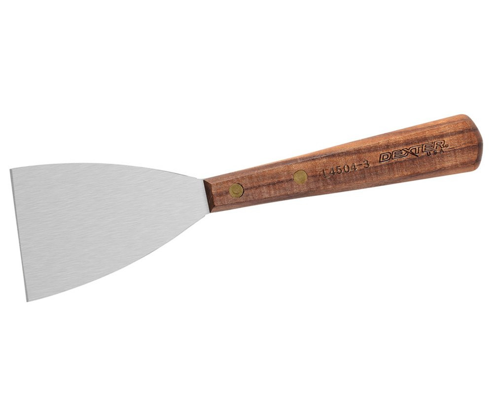 Dexter Grill Scraper with Long Walnut Handle