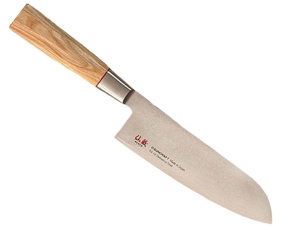 Suncraft Twisted Octagon 167mm Santoku