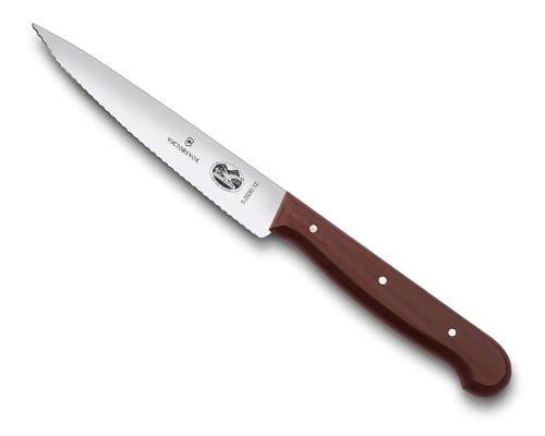 Victorinox Serrated Utility Knife with Rosewood Handle | Knife