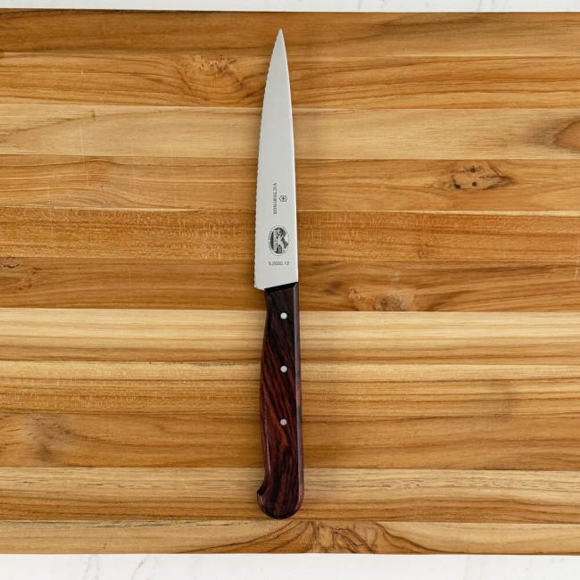 Victorinox Serrated Utility Knife with Rosewood Handle | Knife
