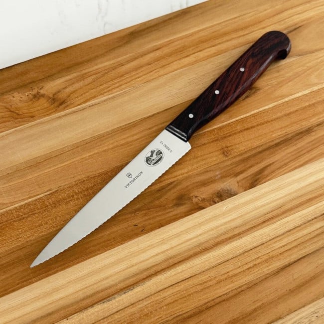 Victorinox Serrated Utility Knife with Rosewood Handle | Knife