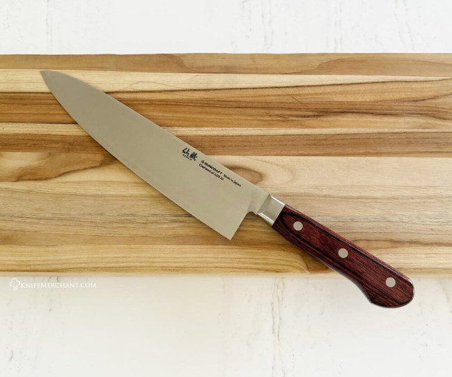 【廃盤】OSTRY KC07 Suncraft Senzo Clad 210mm Gyuto | Knife Merchant