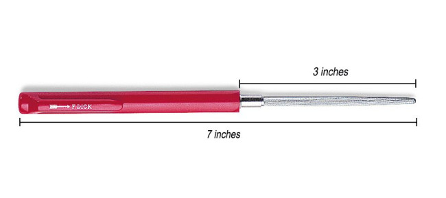 F. DICK Lot De 3 Limes Pour Travaux Généraux 250 Mm - Acier, Fer Et Métaux Non Ferreux