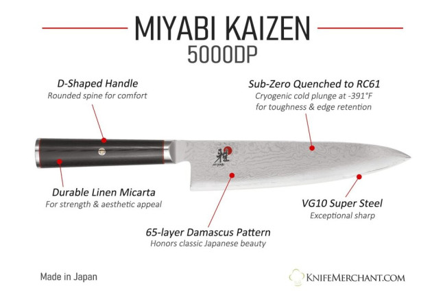Miyabi Kaizen 8 in. Chef Knife | Knife Merchant