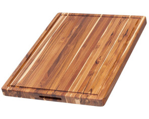 TeakHaus  20 x 15 x 1.5 in Edge Graing Cutting Board with Juice Grooves