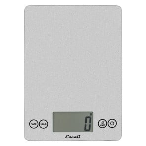 Escali Arti-Glass Shiny Silver Kitchen Scale