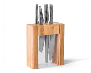 Global Ikasu V Block set with knives in block