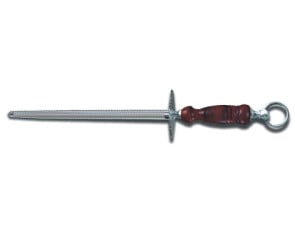 Victorinox 10 in. Honing Steel w/ Dark Wood Handle