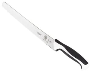 Mercer Millennia 10 in. Wide Bread Knife with White and Black Handle