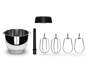 Ankarsrum Premium Beater Set & Stainless Steel Bowl Bundle
