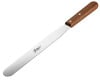 Ateco 10 in. x 1 1/2 in. Flat Icing Spatula with Wood Handle