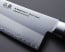 Suncraft Senzo Clad 240mm Gyuto heel of knife