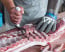 F Dick Stainless Steel Rib Puller In Use