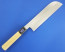 Minonokuni Matsu 210mm Kamagata Usuba on Blue Background