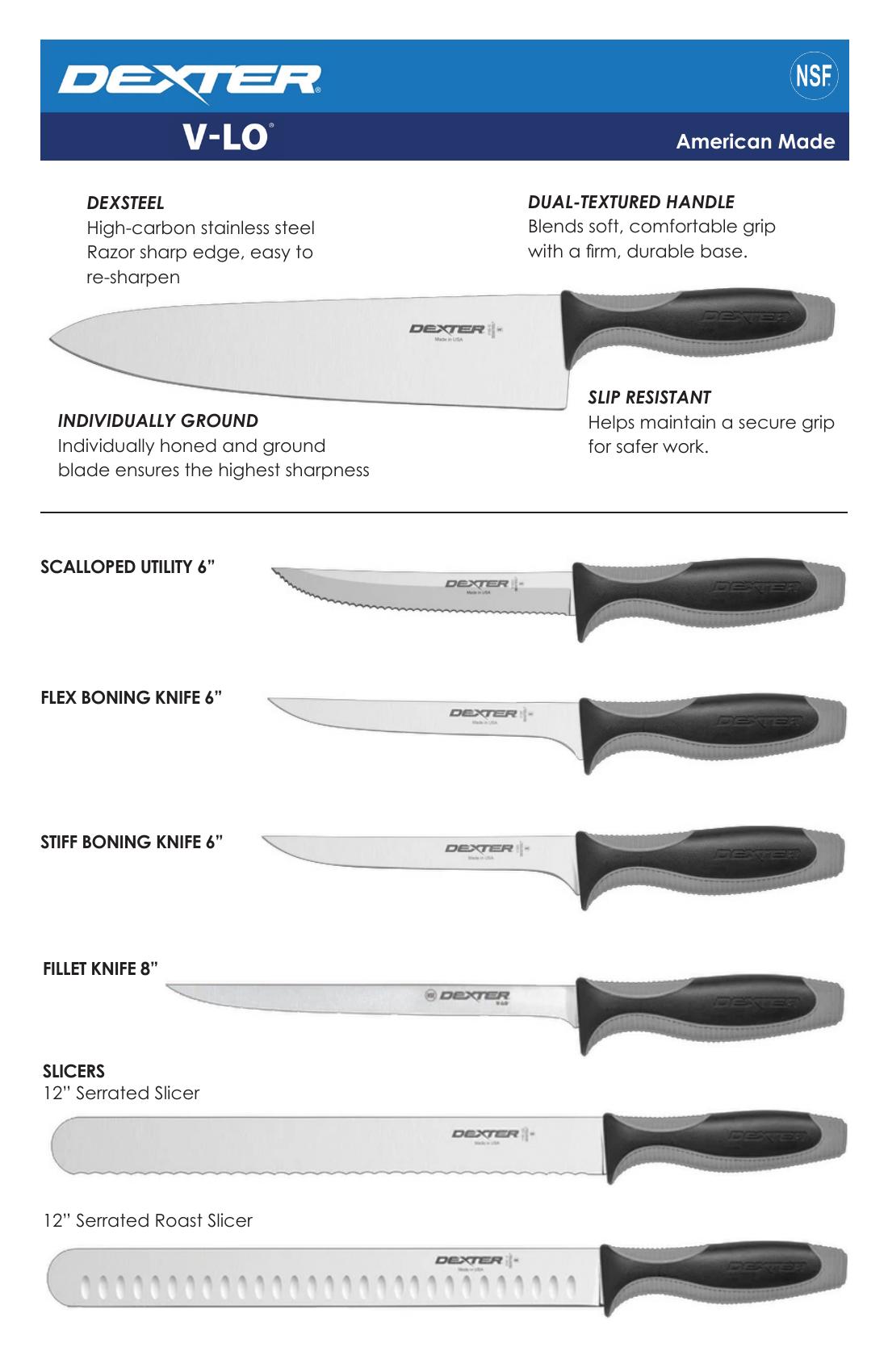 Dexter V-Lo knives