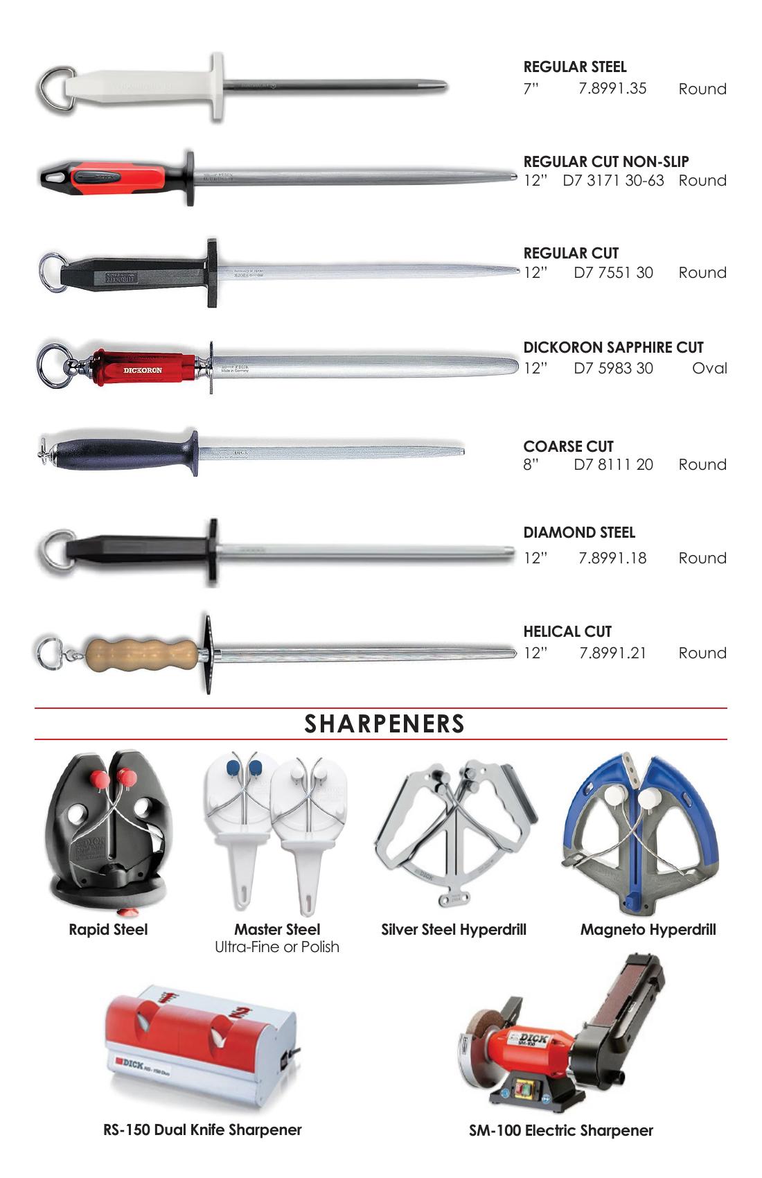 Steels and sharpeners