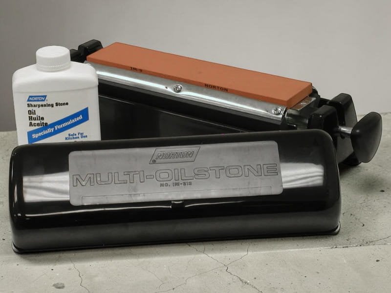 Norton sharpening stone set for kitchen knife edge maintenance