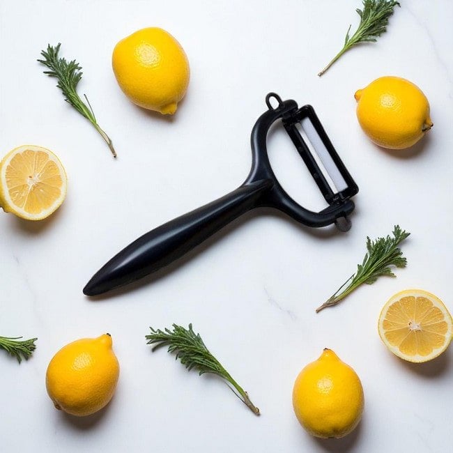 A Kyocera Peeler with Citrus and Herbs