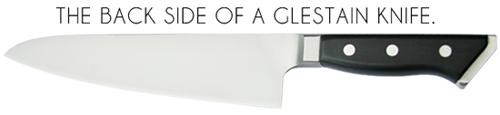 Back of A Glestain Knife