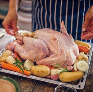 Preparing the Turkey
